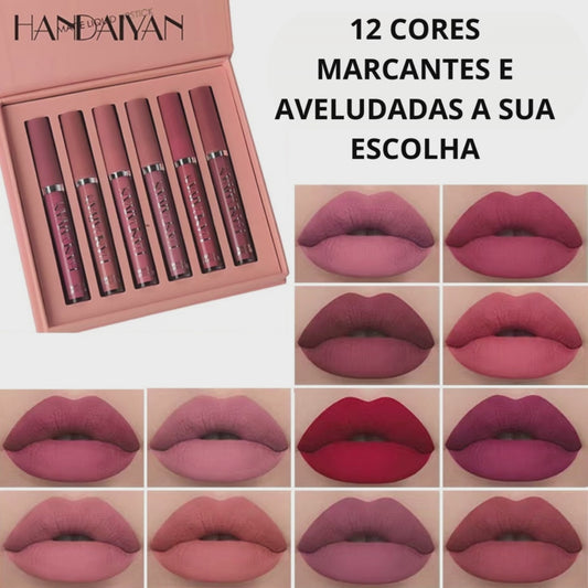 SUPER BATOM LIQUIDO "LIP GLOSS" ULTRA MATE DE LONGA DURAÇÃO